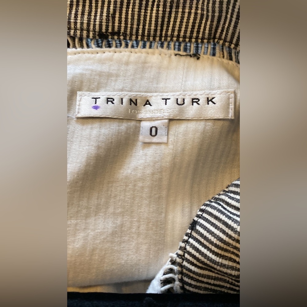 Trina Turk Acai Sleeveless Striped Romper, Black/White - Picture 4 of 16